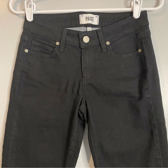 PAIGE Women's Jeans Verdugo Crop Black Jeans in Size 26 - Picture 4 of 7